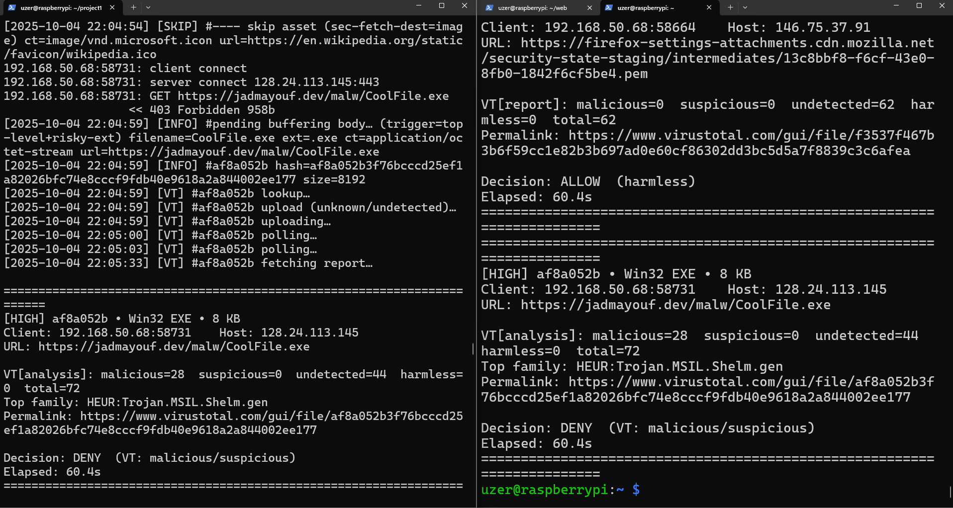 Placeholder screenshot of the gateway block page